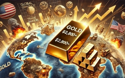 Harga Emas Naik di Atas $2.800 Akibat Ketidakpastian Global!