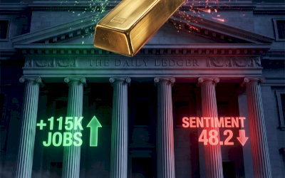 Emas & Perak Naik: Data Ekonomi AS Bikin The Fed Serba Salah