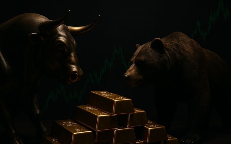 Wall Street Terbelah: Emas Dekati Titik Balik, Main Street Tetap Optimis Menunggu Data Konsumen