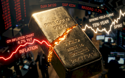 Harga Emas Merosot ke $4.078 Terseret Data Inflasi AS dan Ketegangan Selat Hormuz